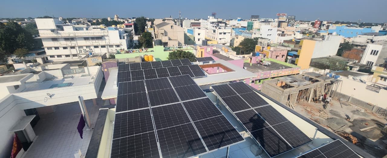 Successfully Installed & Commissioned – 20 kW Residential Solar Power Plant, Kanchipuram - Image 1