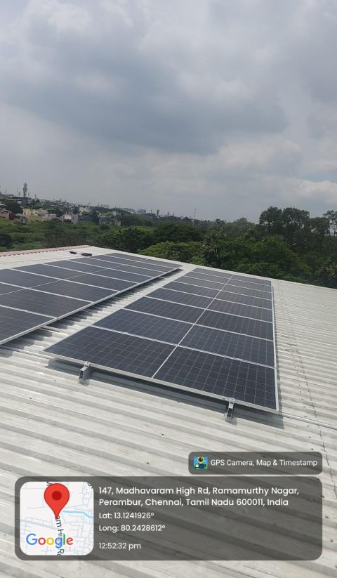 BSV Motors - 10 KW Solar Power System, Madhavaram - Image 1