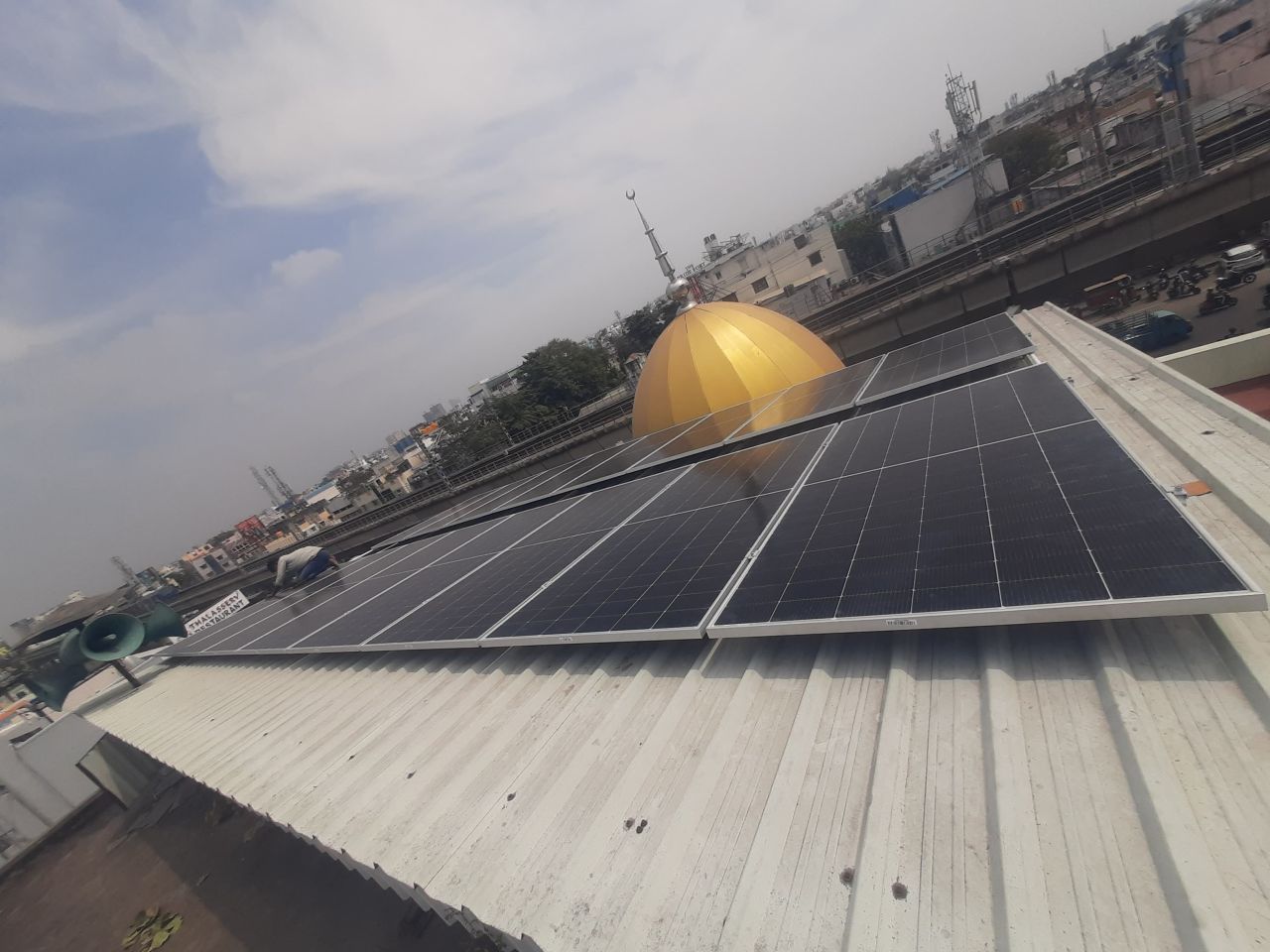 Installation & Commissioning completed - 10KW Solar Power Plant - Image 1