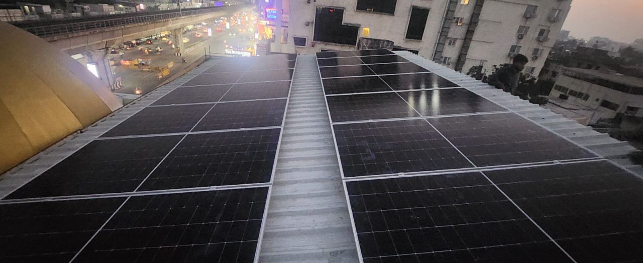 Installation & Commissioning completed - 10KW Solar Power Plant - Image 3